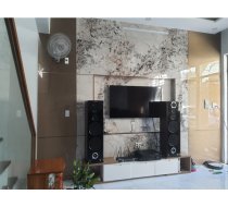 Thi công ốp vách trang trí Tivi cho a khách tại 669 Nguyễn An Ninh, Vũng Tàu