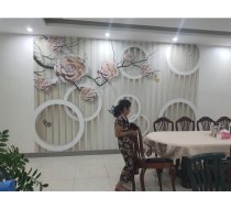 thi công tranh dán tường 3D cho chị chủ 182 lê lai vũng tàu