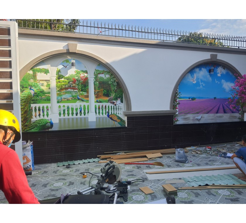 bán tranh dán tường 3D đẹp tại Bà Rịa Vũng Tàu