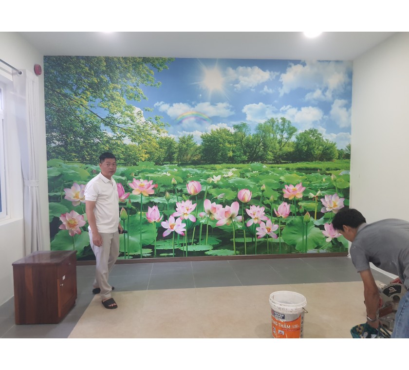 Thi công tranh dán tường 3D đẹp tại bà rịa vũng tàu