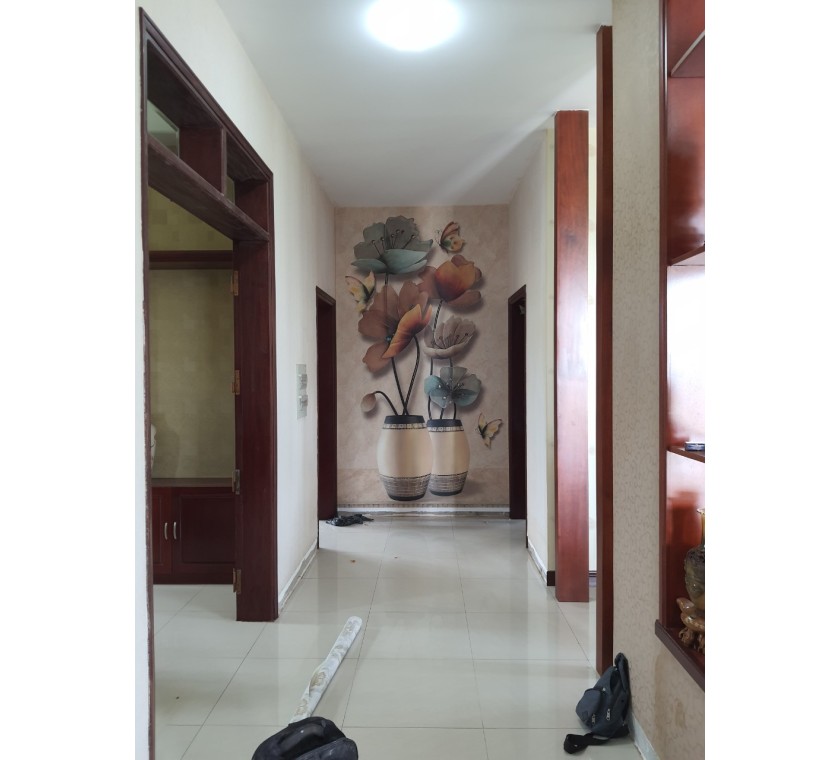 thi công tranh dán tường 3D cho gd nhà Sếp tại Long Điền, Bà Rịa