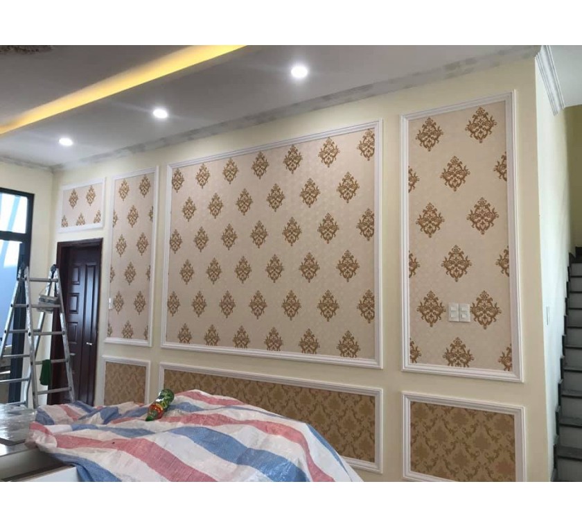 thi công giấy dán tường nhà a Châu - Phước Hải - Bà Rịa Vũng Tàu