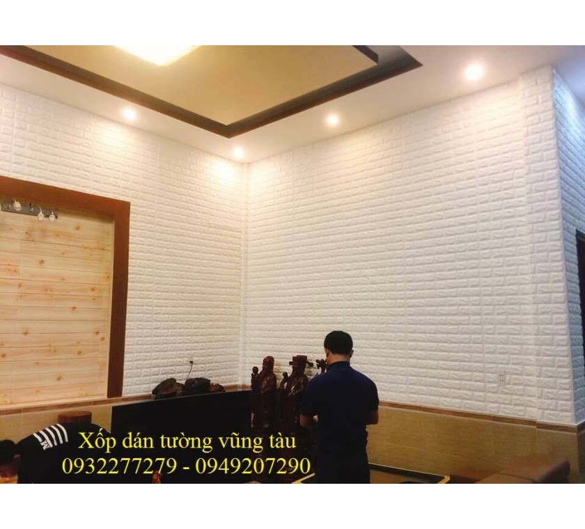 xốp dán tường giả gỗ ( 14 )