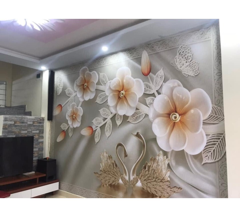 thi công tranh dán tường 3D cho a Nghĩa, Long Phước, Bà Rịa Vũng Tàu