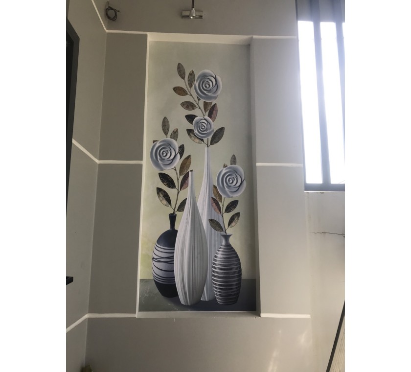 thi công tranh dán tường 3D cho chị Hạnh - phú mỹ - tân thành - BRVT