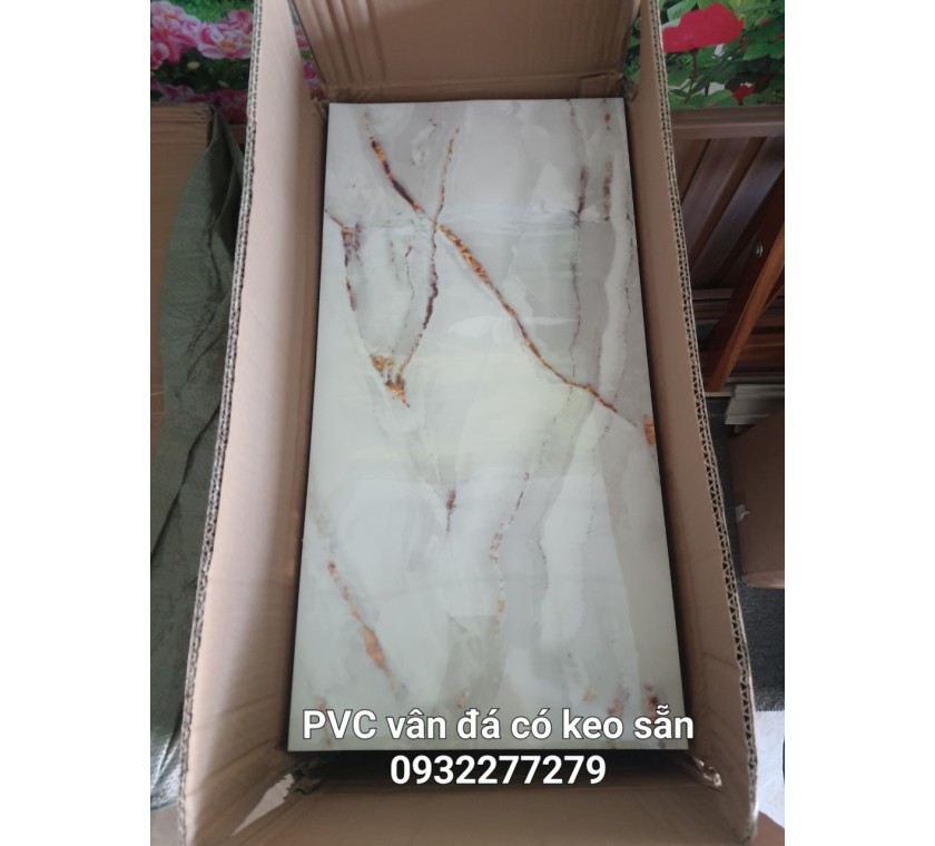 Bán Tấm PVC vân đá có keo sẵn ở vũng tàu
