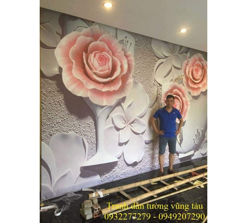 Thi công dán tường ở vũng tàu , làm cho a khách tại CC melody