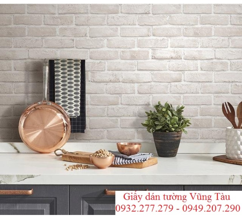 giấy dán tường 3D giả gạch - VIP