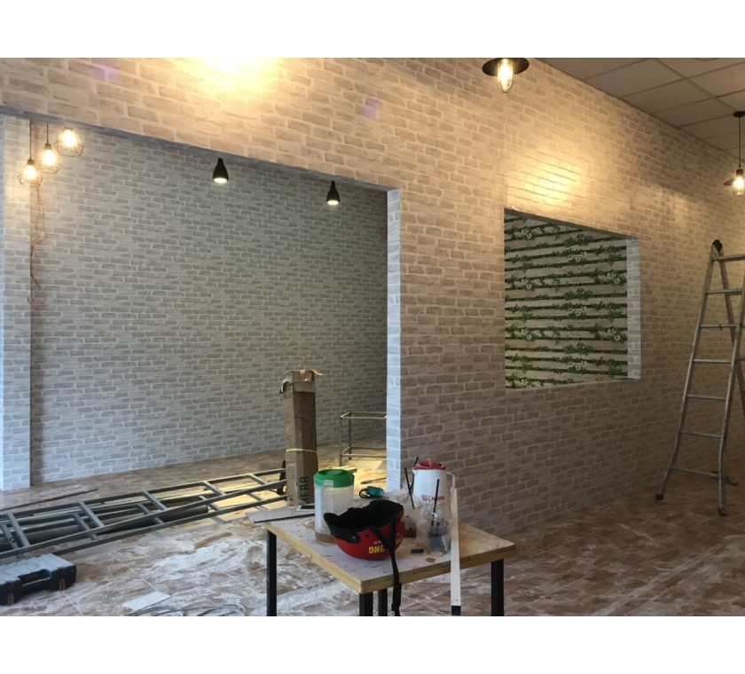 thi công giấy dán tường cho quán cafe - Hắc Dịch - Phú Mỹ - Tân Thành