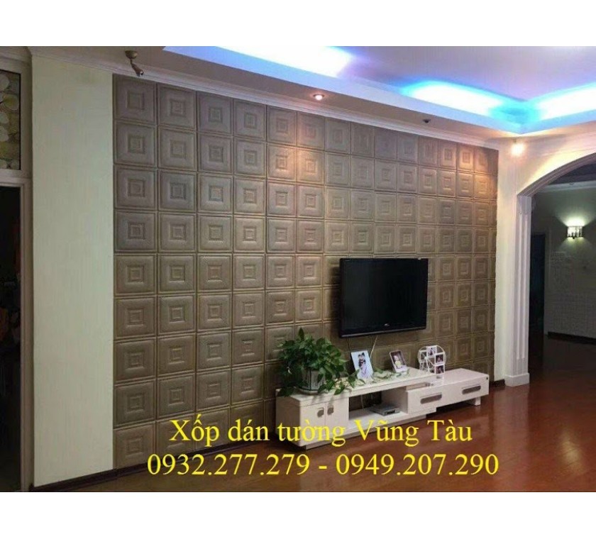 xốp dán tường giả da ( 2 )