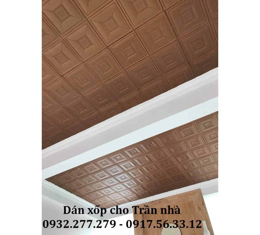 xốp dán tường giả da ( 2 )