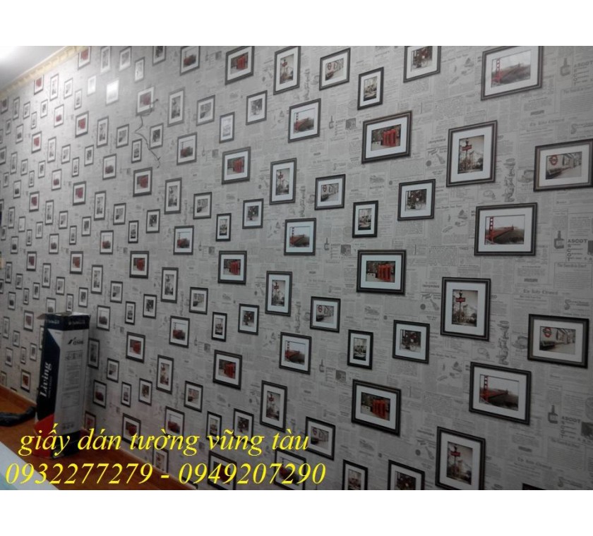 giấy dán tường 3D - thi công tại bà rịa